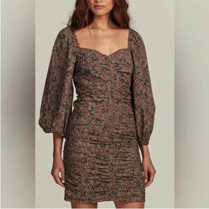 Veronica Beard Nadi ruched midi dress